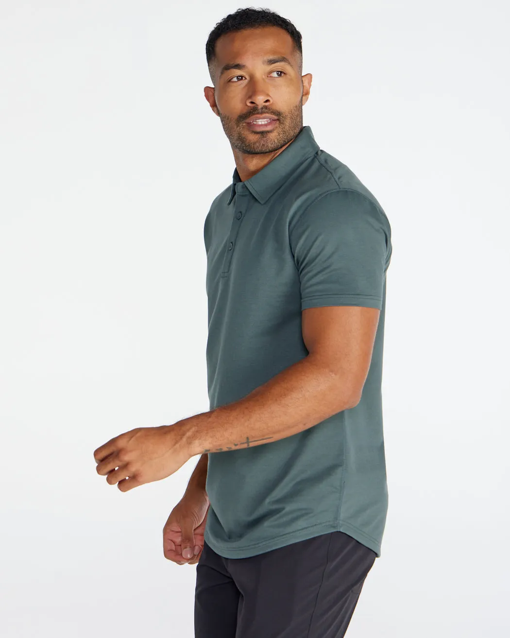 Drop-Cut Polo: BYLT Signature <!-- Size S -->