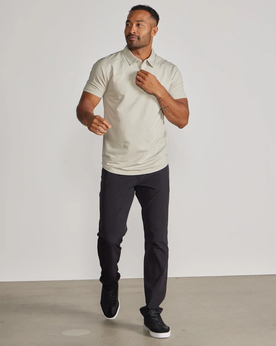 Drop-Cut Polo: BYLT Signature <!-- Size S -->