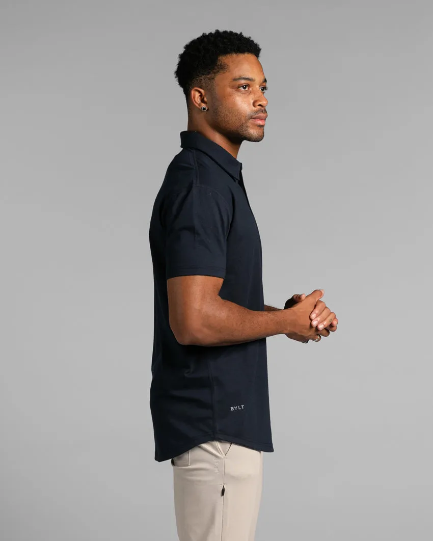 Drop-Cut Polo: BYLT Signature <!-- Size S -->