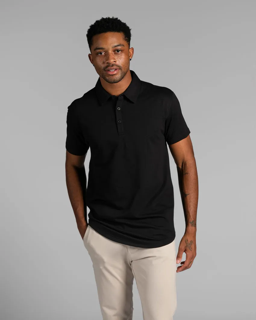 Drop-Cut Polo: BYLT Signature <!-- Size S -->
