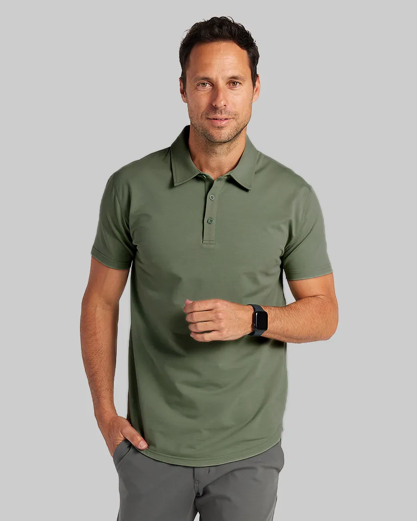 Drop-Cut Polo: BYLT Signature <!-- Size S -->