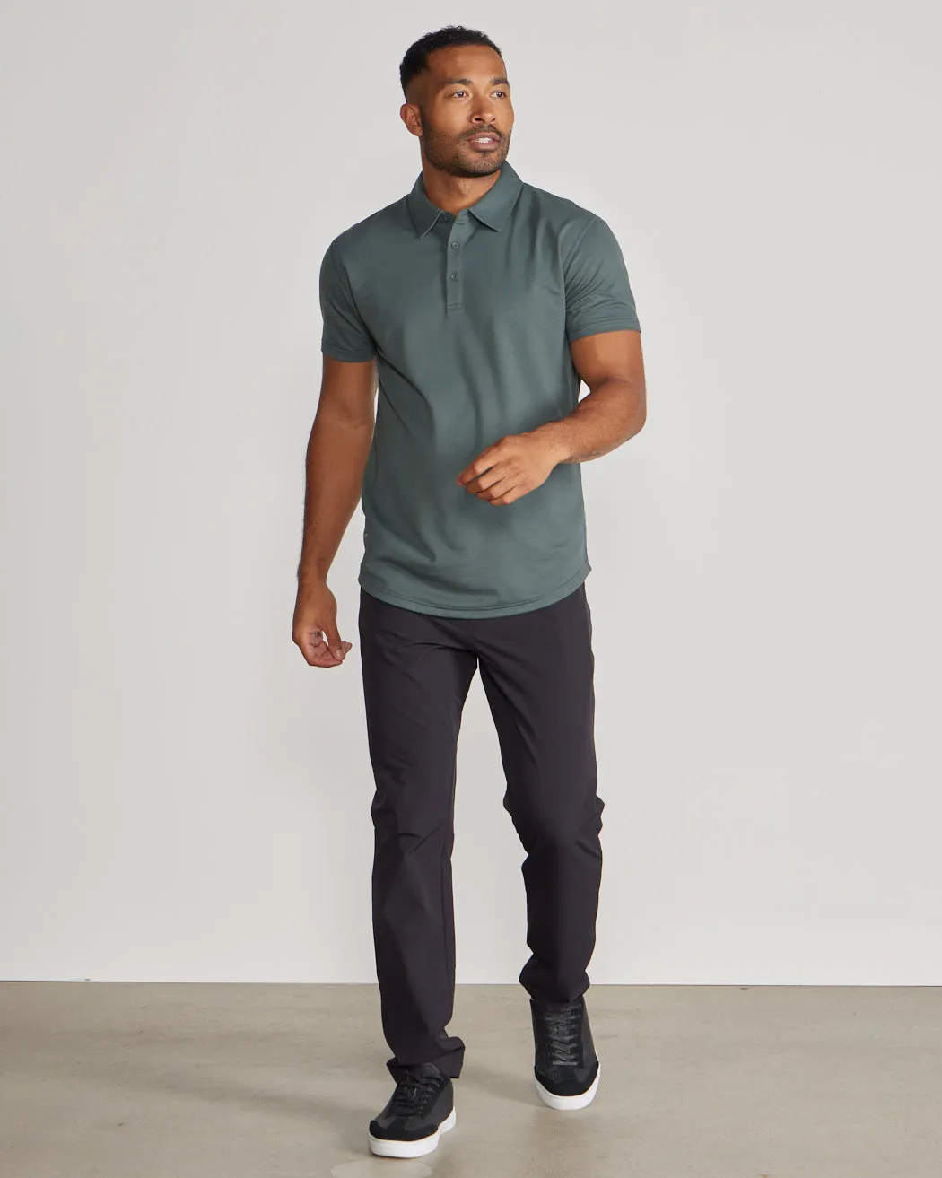 Drop-Cut Polo: BYLT Signature <!-- Size S -->
