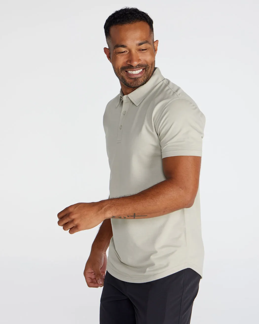 Drop-Cut Polo: BYLT Signature <!-- Size S -->