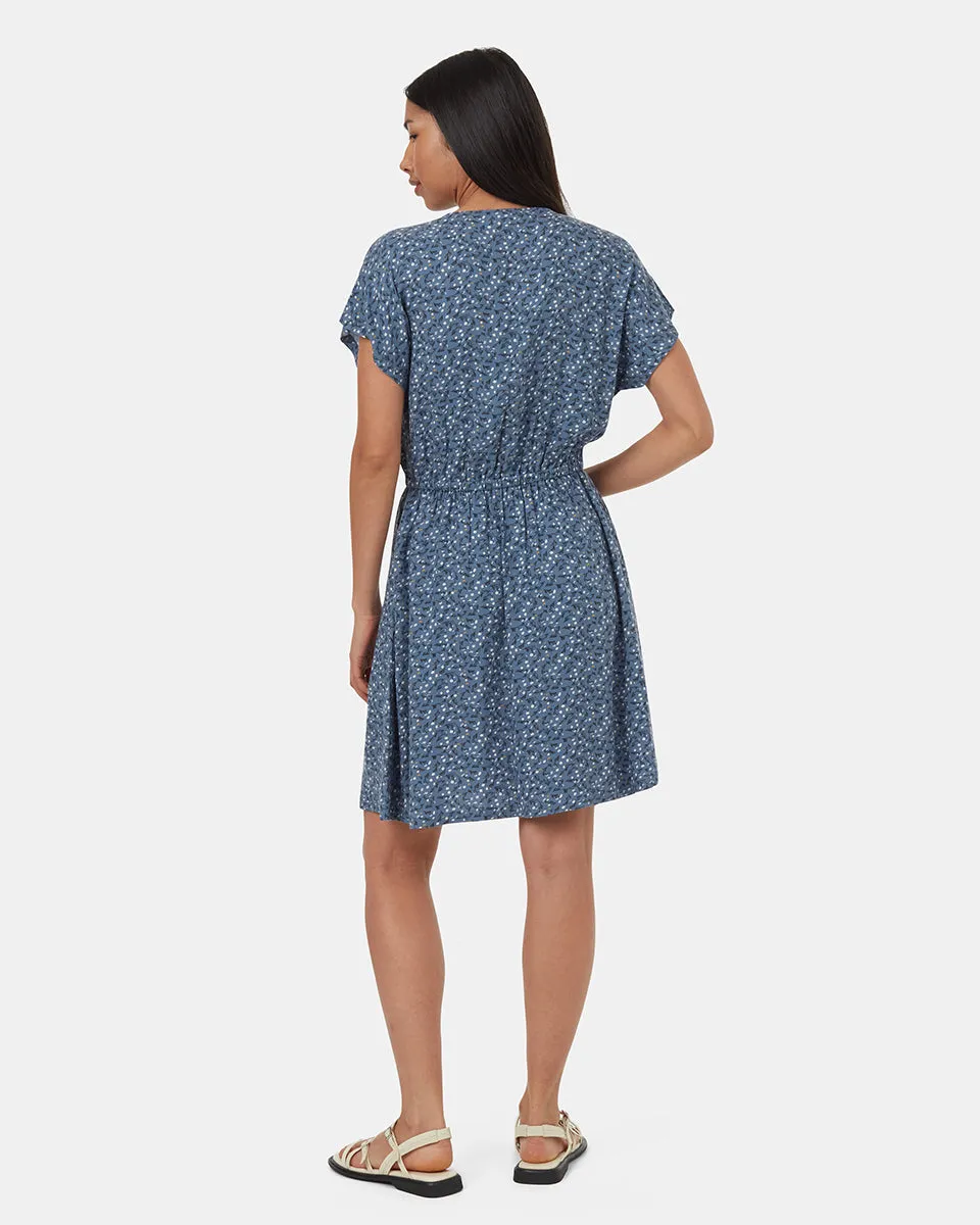 EcoWoven Crepe Wrap Front Dress