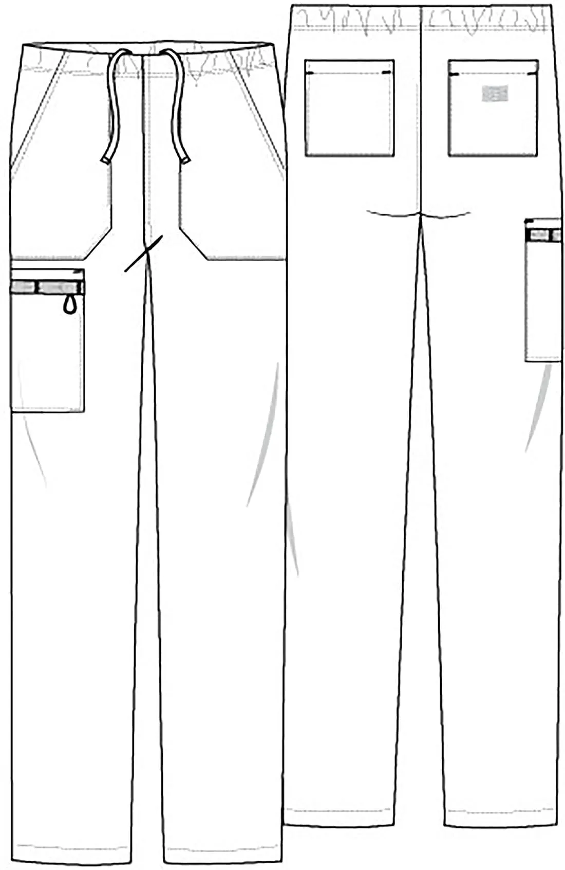EDS Essentials Unisex Unisex Natural Rise Tapered Leg Scrub Pant DK019