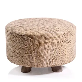 Elia Ottoman, Rattan and Teakwood