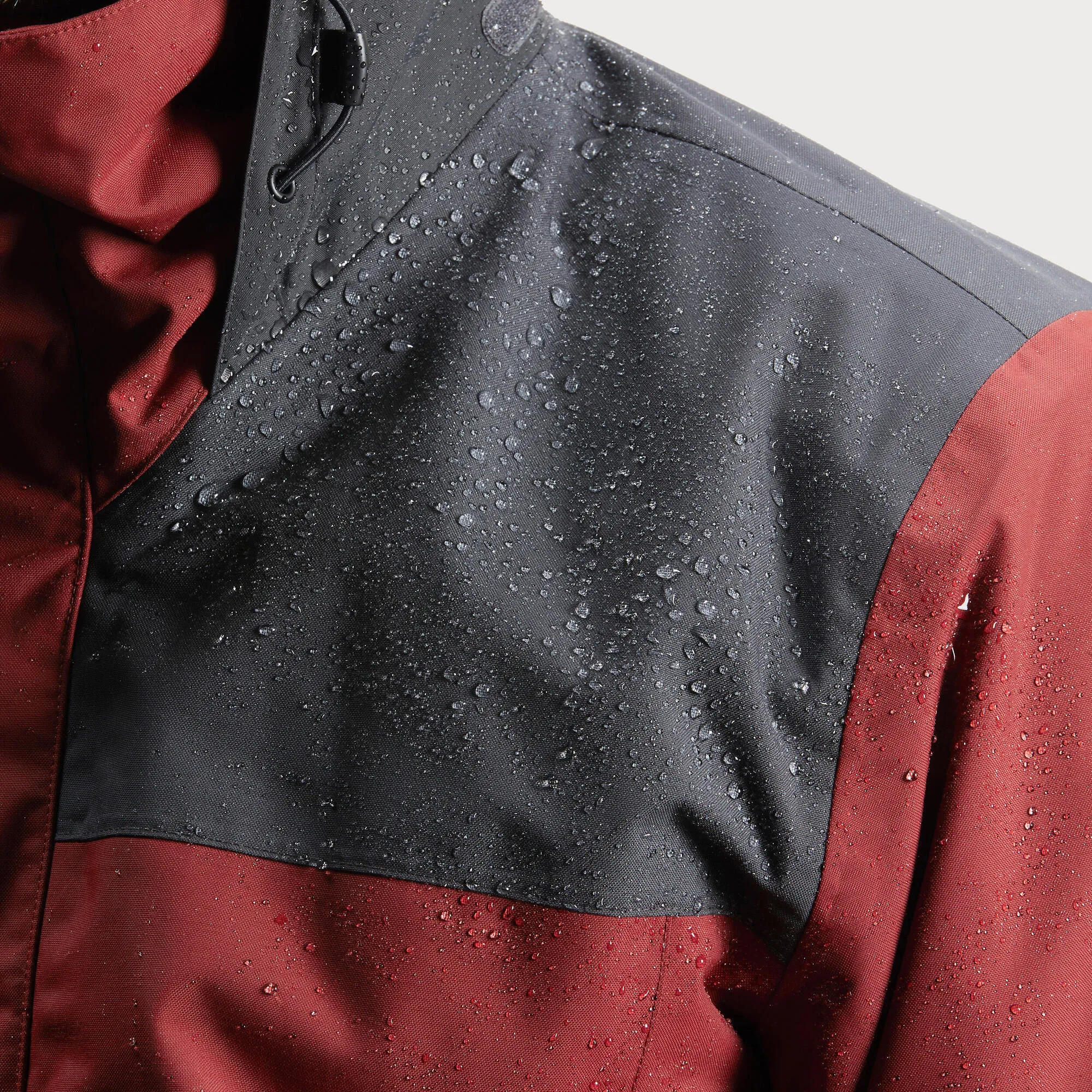Forclaz Men's 3-in-1 Waterproof Travel Backpacking Jacket Travel 100 32°F - Red
