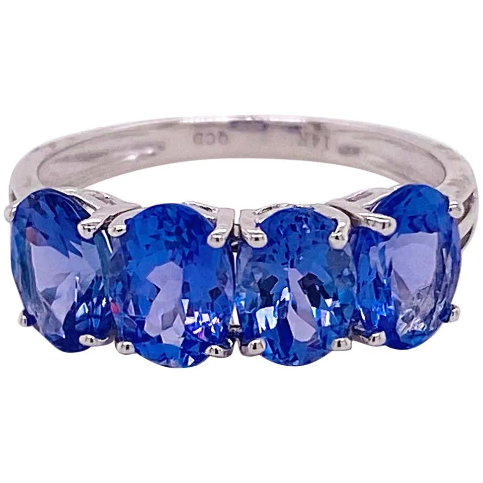 Four Stone Tanzanite Ring