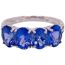 Four Stone Tanzanite Ring