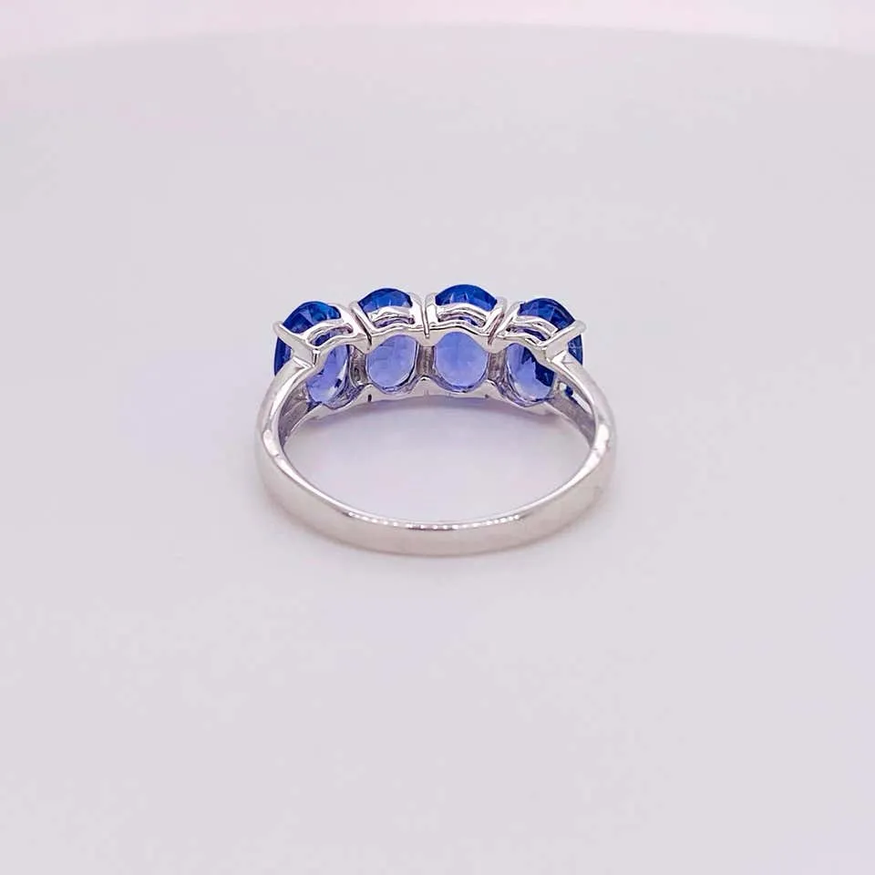 Four Stone Tanzanite Ring