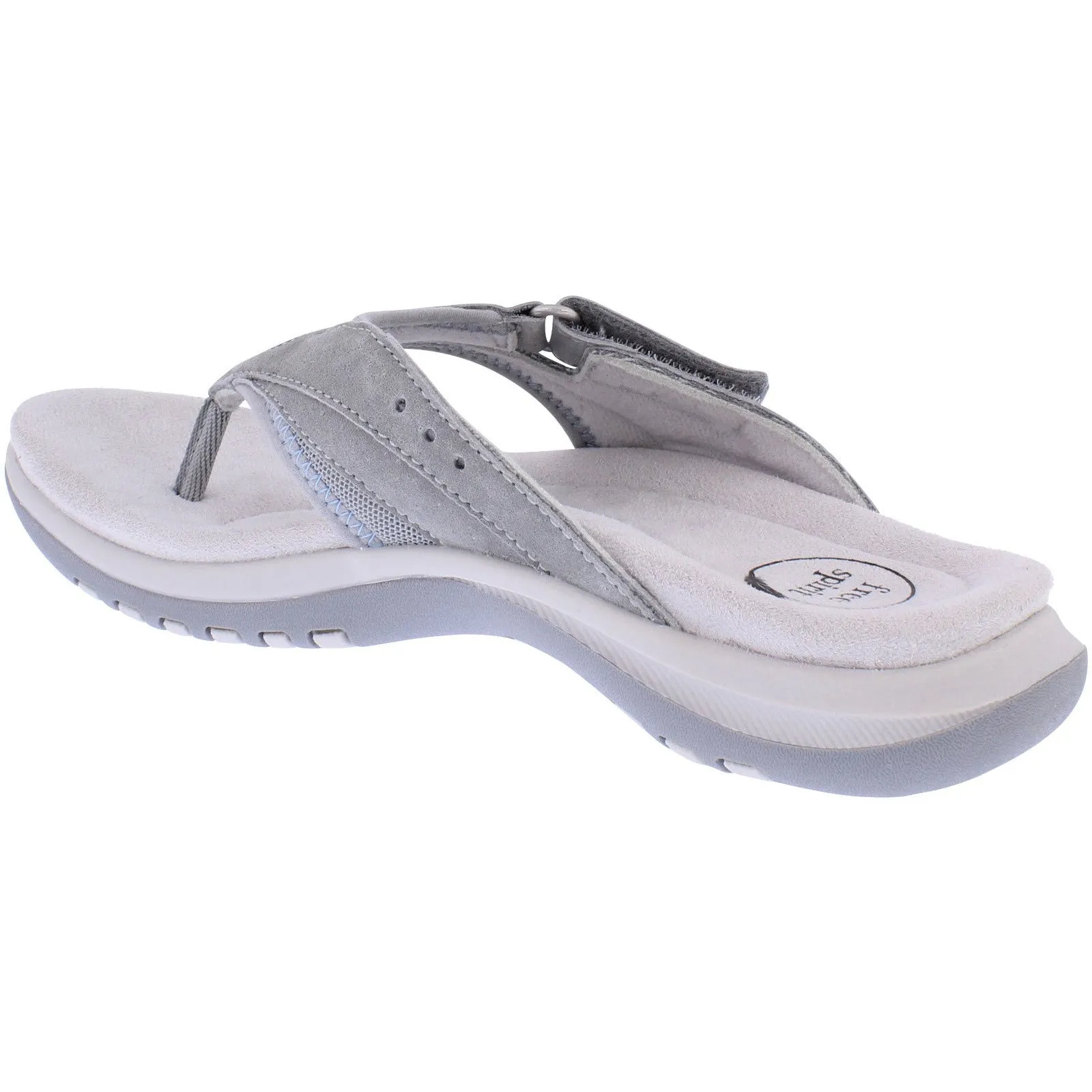 Free Spirit 41081 Juliet 2 Ladies Smoke Leather Arch Support Touch Fastening Sandals