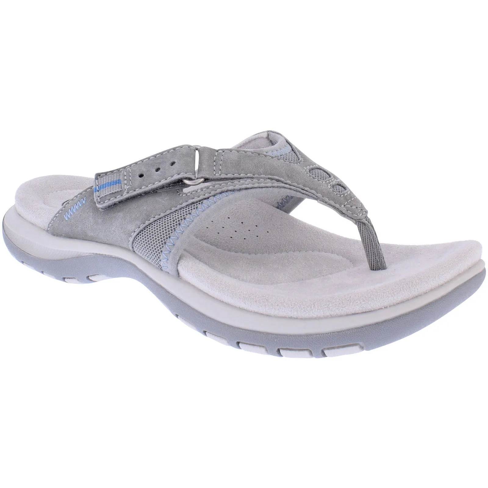 Free Spirit 41081 Juliet 2 Ladies Smoke Leather Arch Support Touch Fastening Sandals