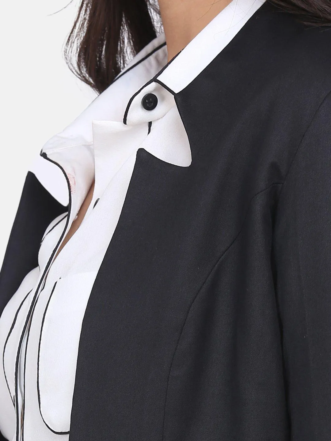Front Open Jacket - Black