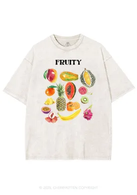 Fruity Y2K Shirts Washed Tee Cherrykitten