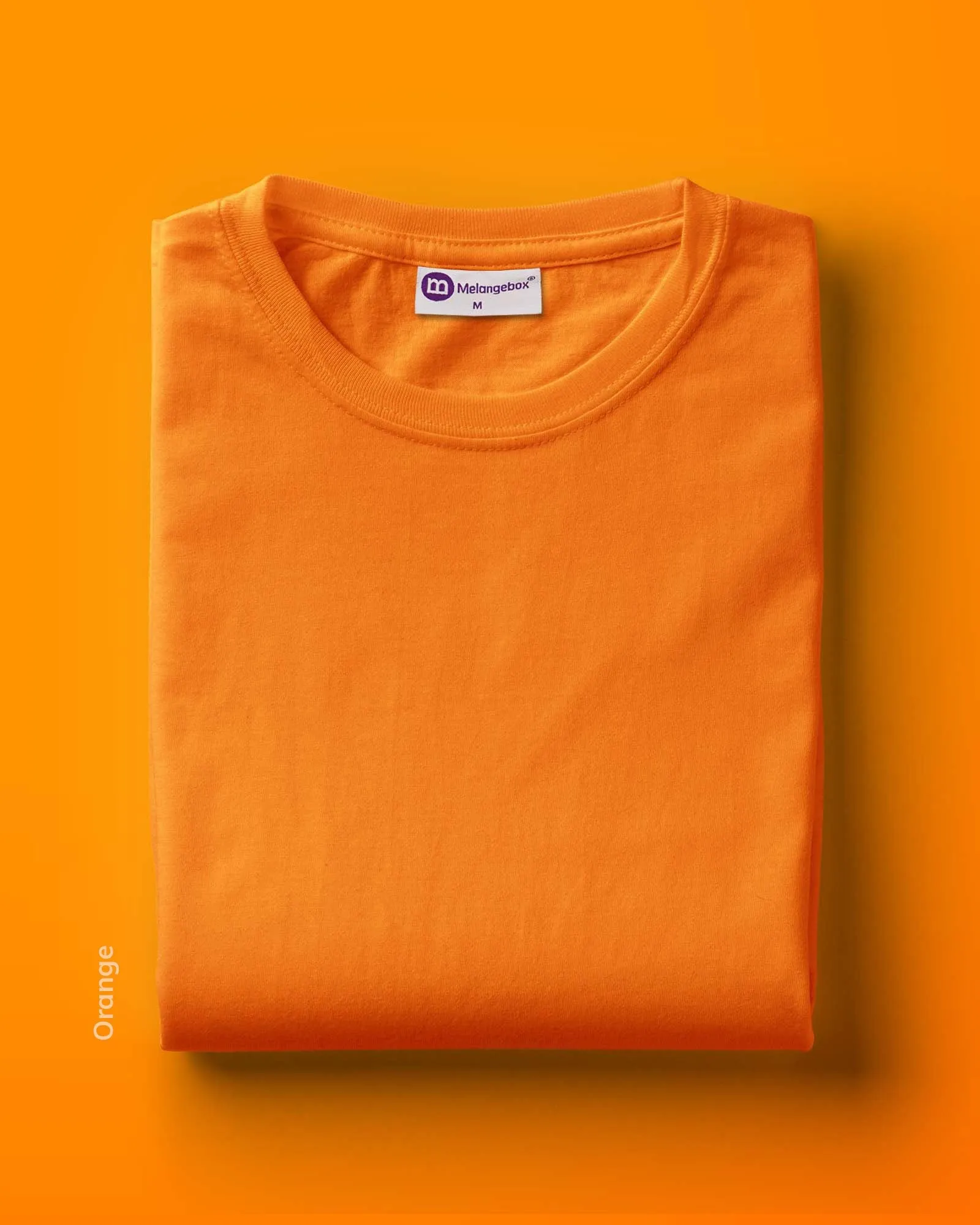 Full Sleeves Crew Neck: Orange