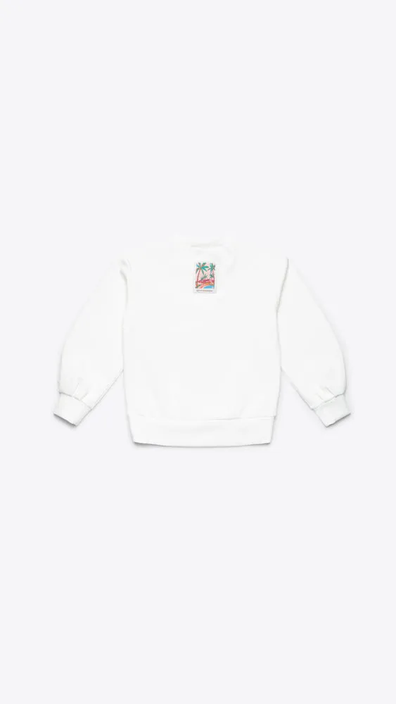 Girls Round-Neck Artwork Sweatshirt
