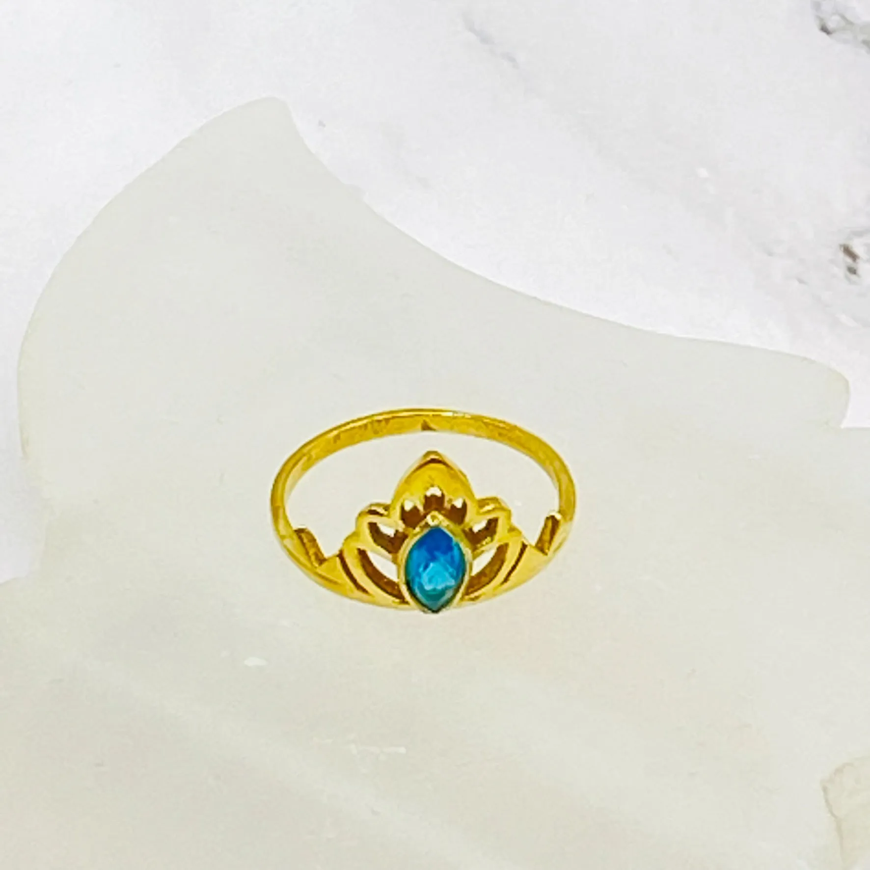 Gold Filled Crystal Ring, Handmade Jewelry, Fashionable Ring, Faceted Gemstone Ring, Gift For Her, Statement Ring, Vintage Style Ring