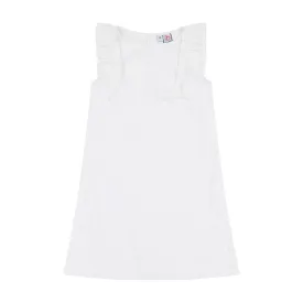Grace Ruffle Sleeve Shift Dress White Eyelet