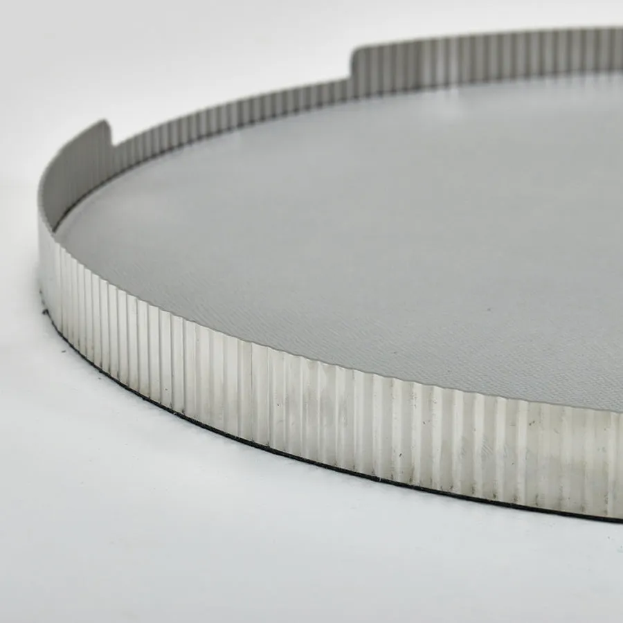 Grey Round Tray