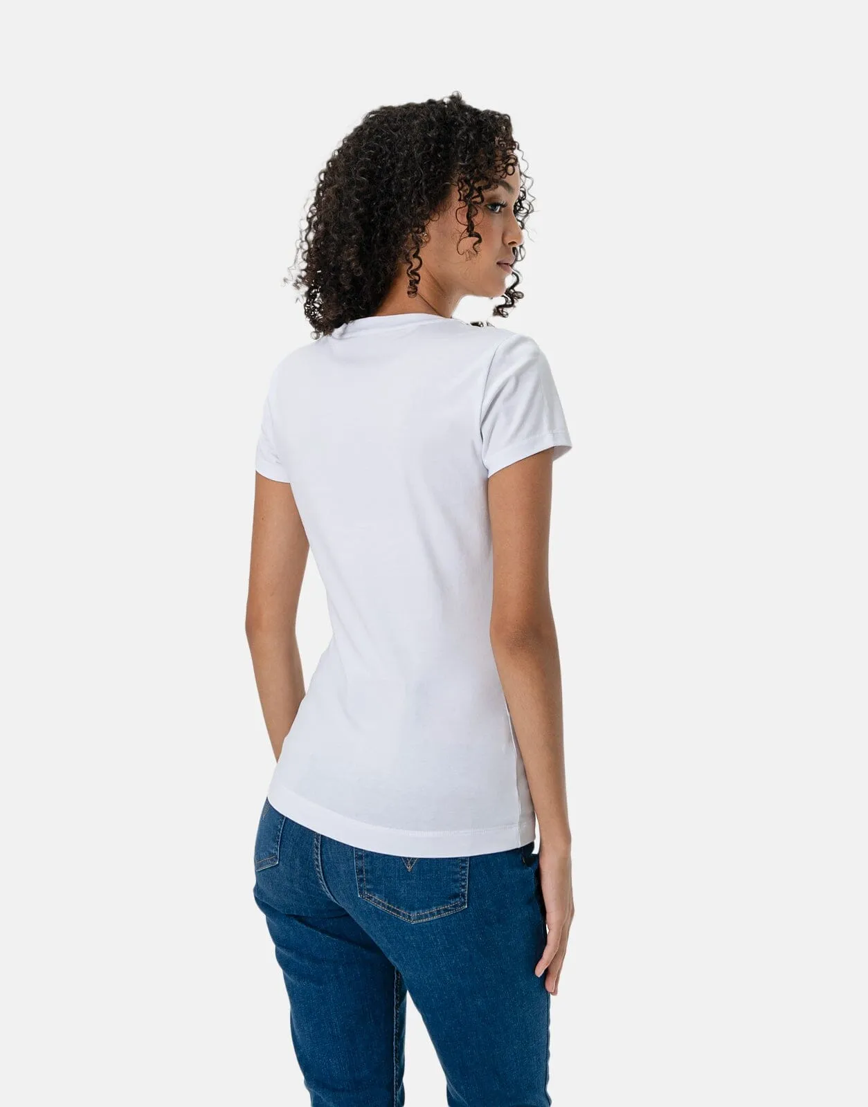 Guess Roses Triangle T-Shirt
