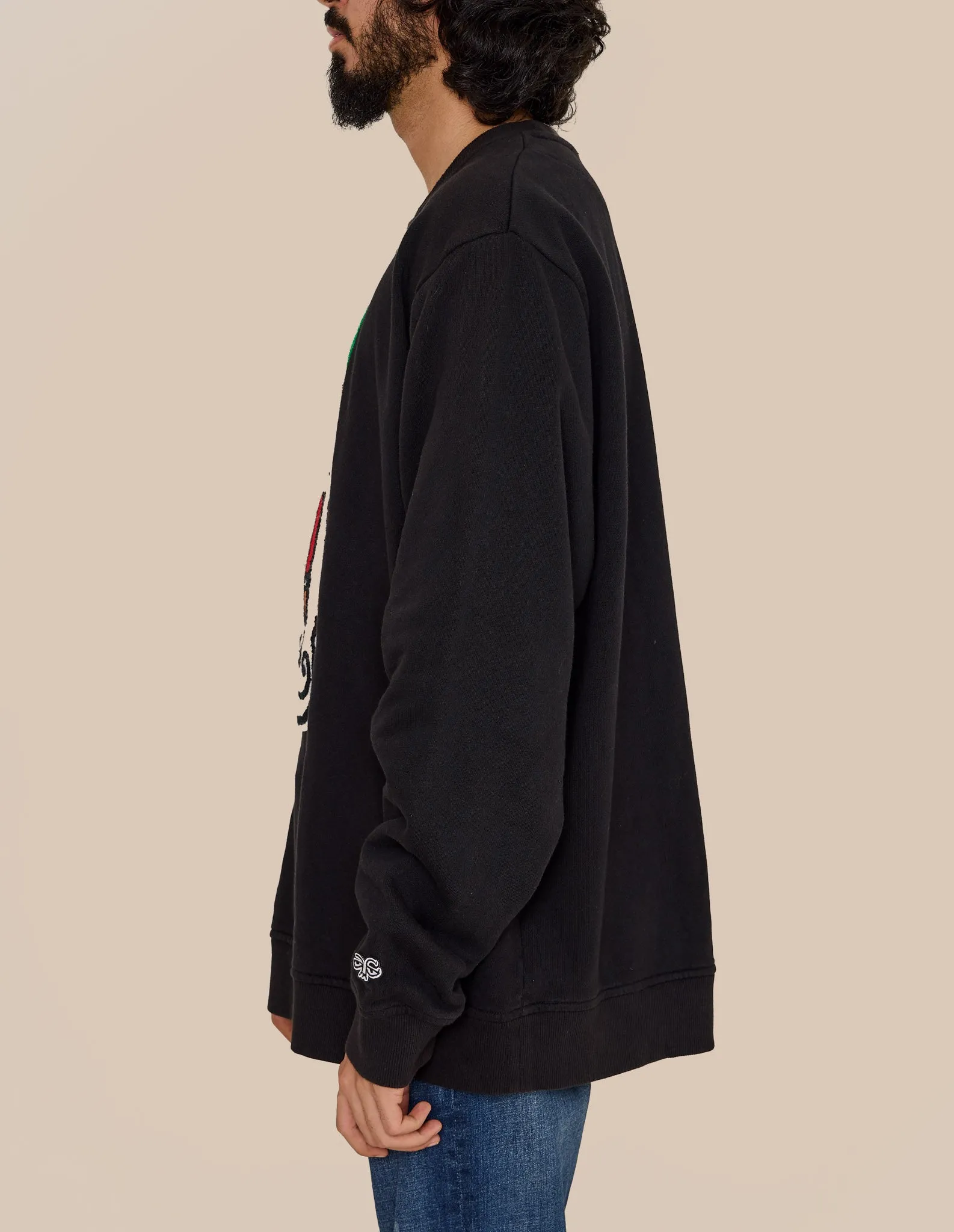 HACULLA GRAPHIC PRINT SWEATSHIRT BLACK