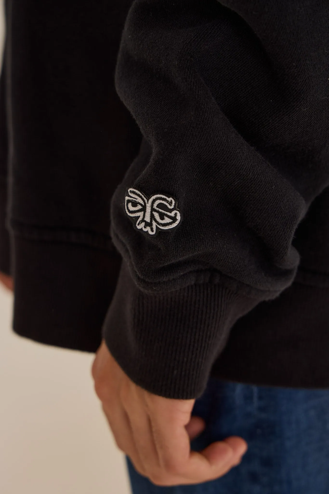 HACULLA GRAPHIC PRINT SWEATSHIRT BLACK