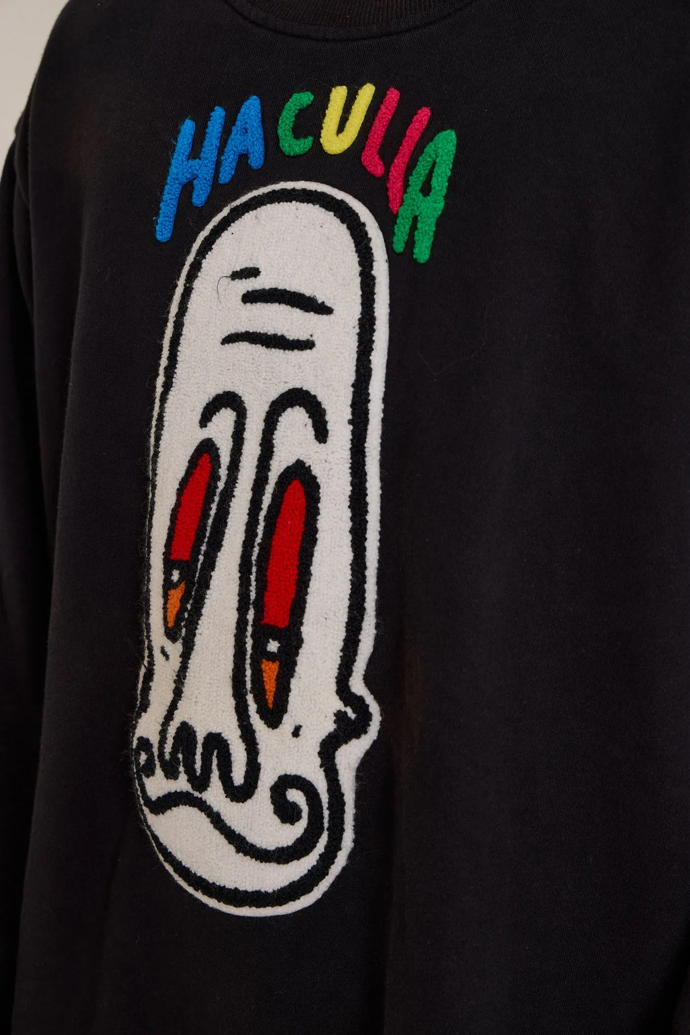 HACULLA GRAPHIC PRINT SWEATSHIRT BLACK