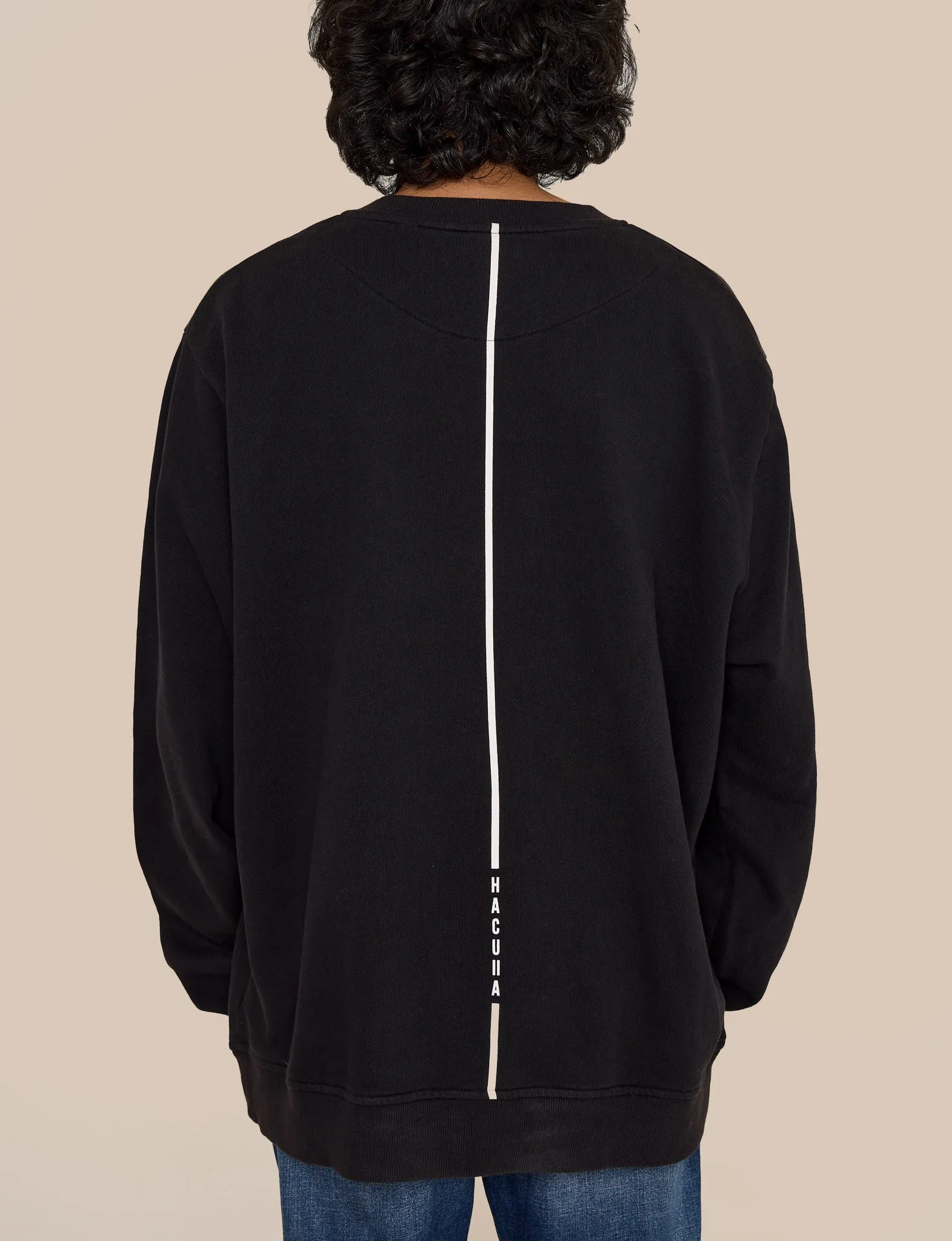 HACULLA GRAPHIC PRINT SWEATSHIRT BLACK