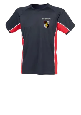 Hebburn Comprehensive School Red & Black PE T. Shirt