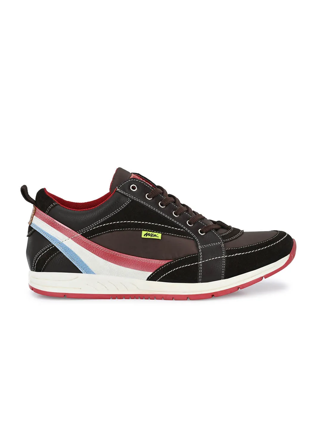 Hitz Men's Leather Lace-up Joggers Running Shoes