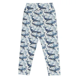 Humpback Whale Song Capri Swim Leggings
