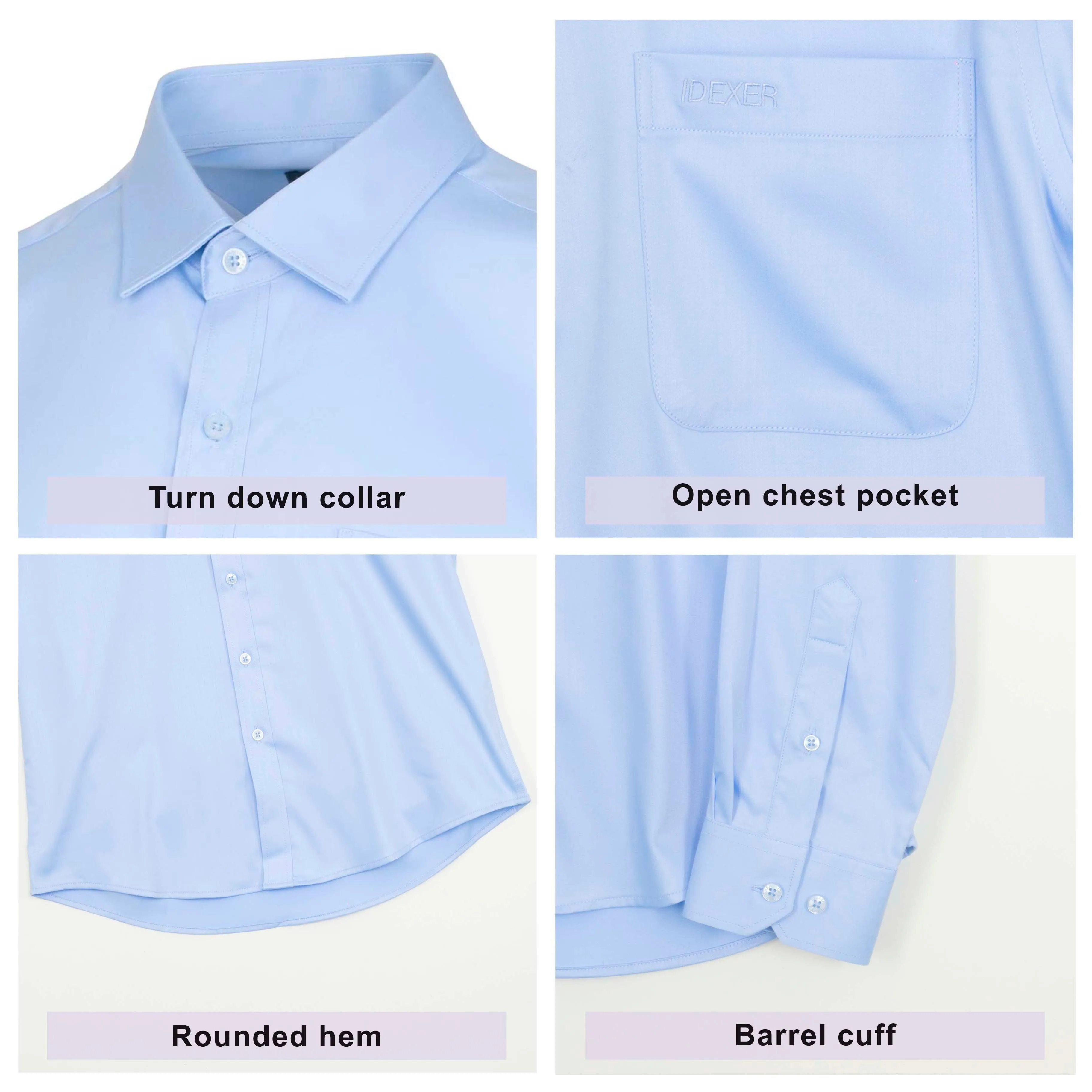 IDEXER LONG SLEEVE SHIRT [SLIM FIT] ID0208/ID0209
