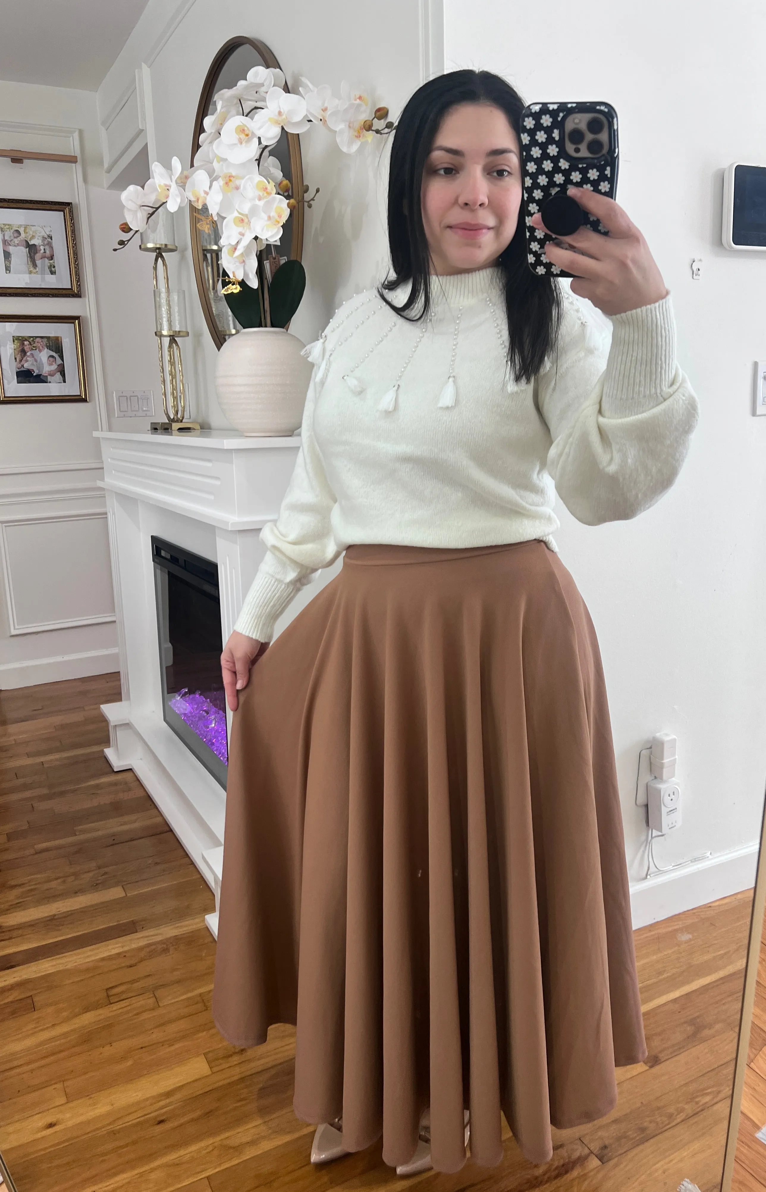 Kakhi Maxi Skirt