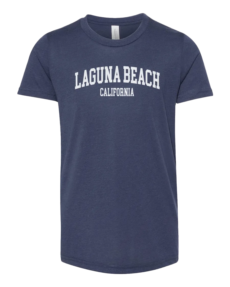 Laguna Arch Youth Tri-blend - Heather Navy
