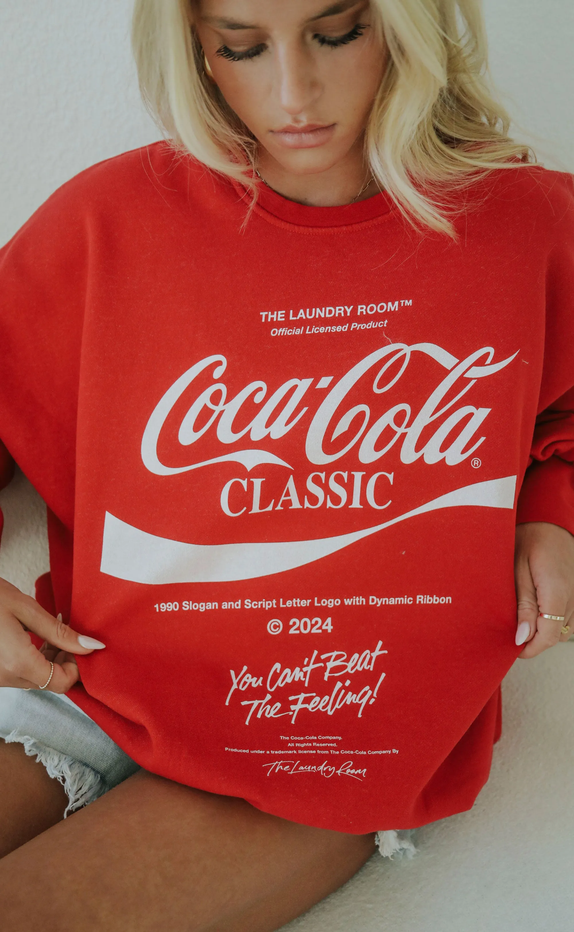 laundry room: coca cola sweatshirt