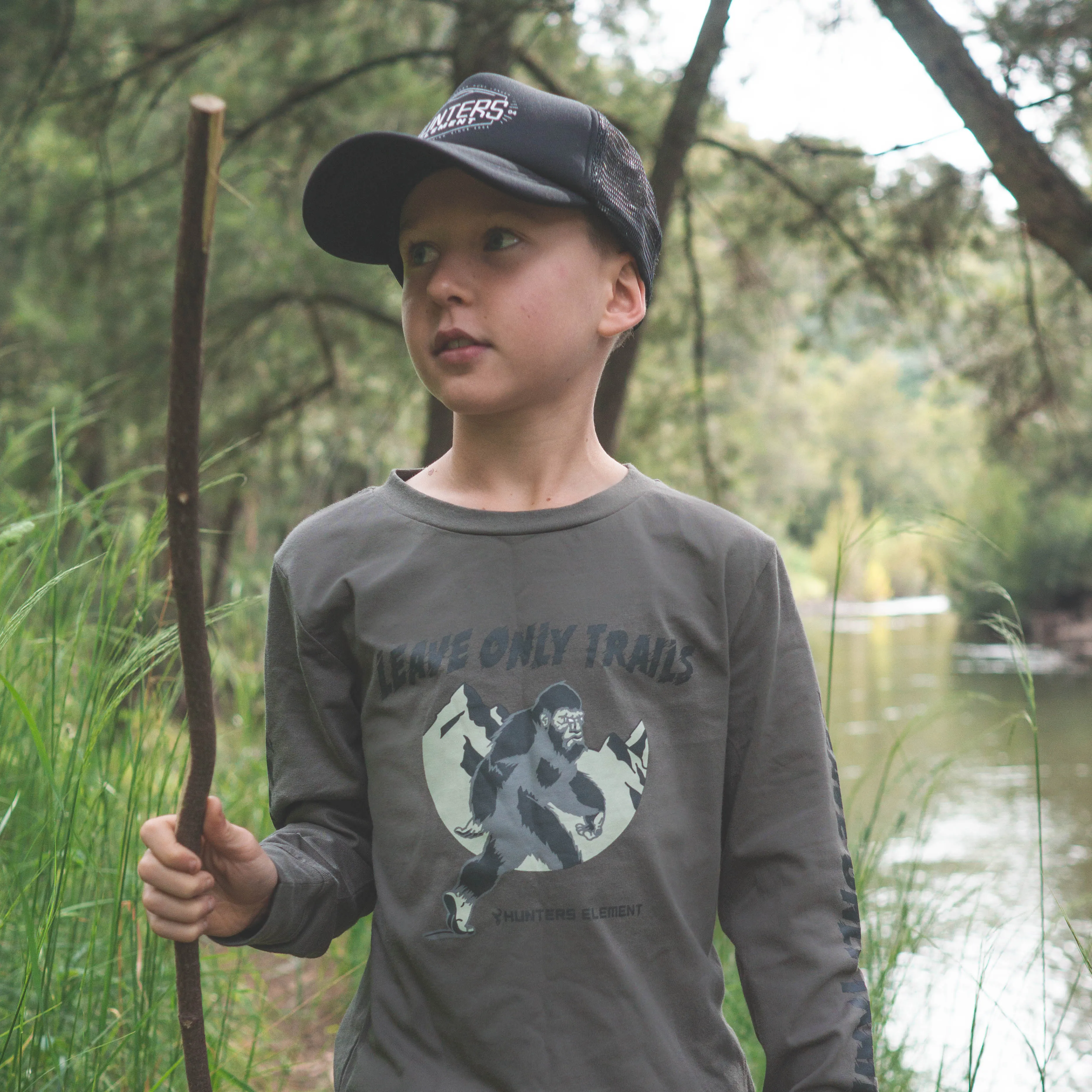 Leave Only Trails LS Tee Kids