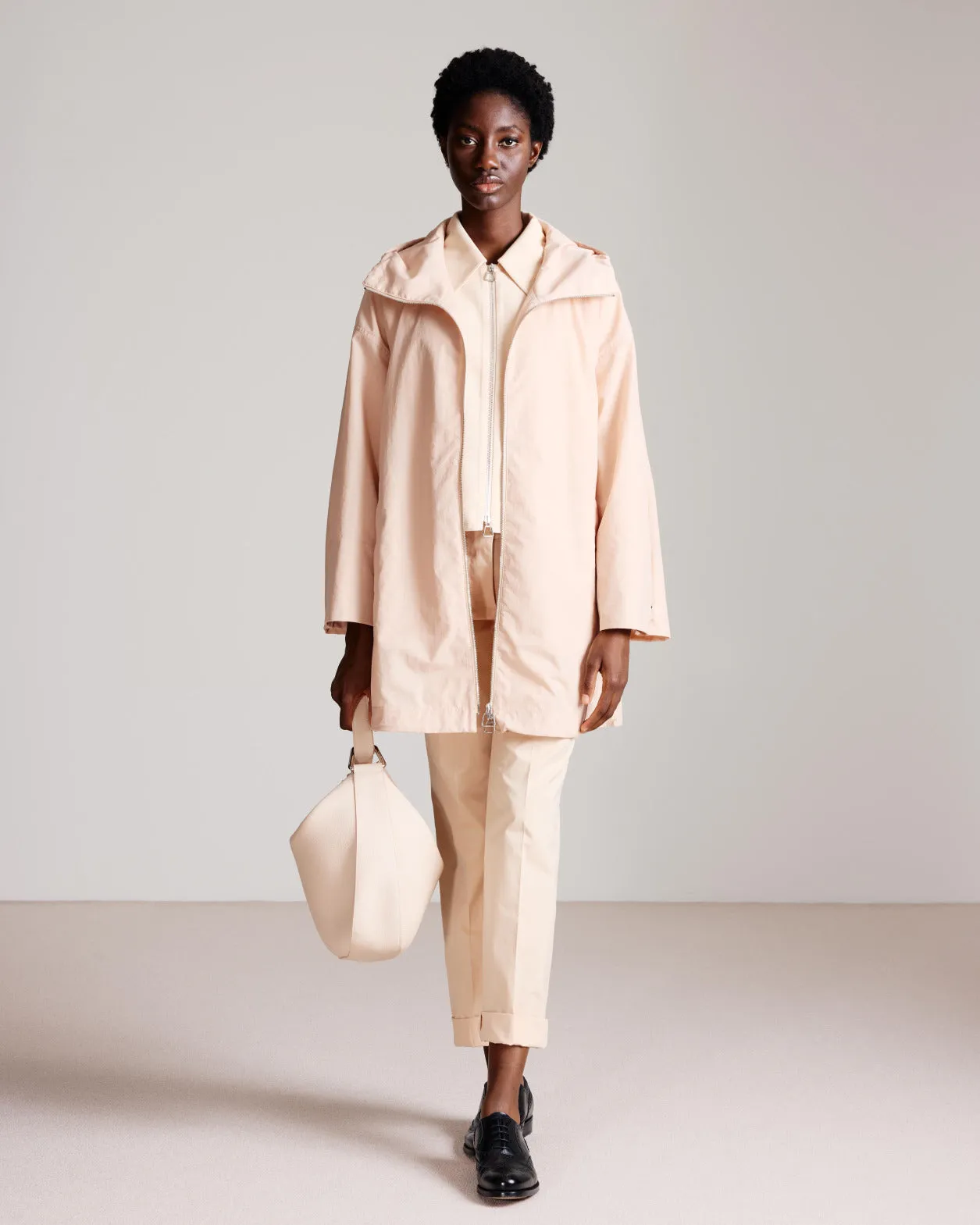 Light Oversized Parka with Hood