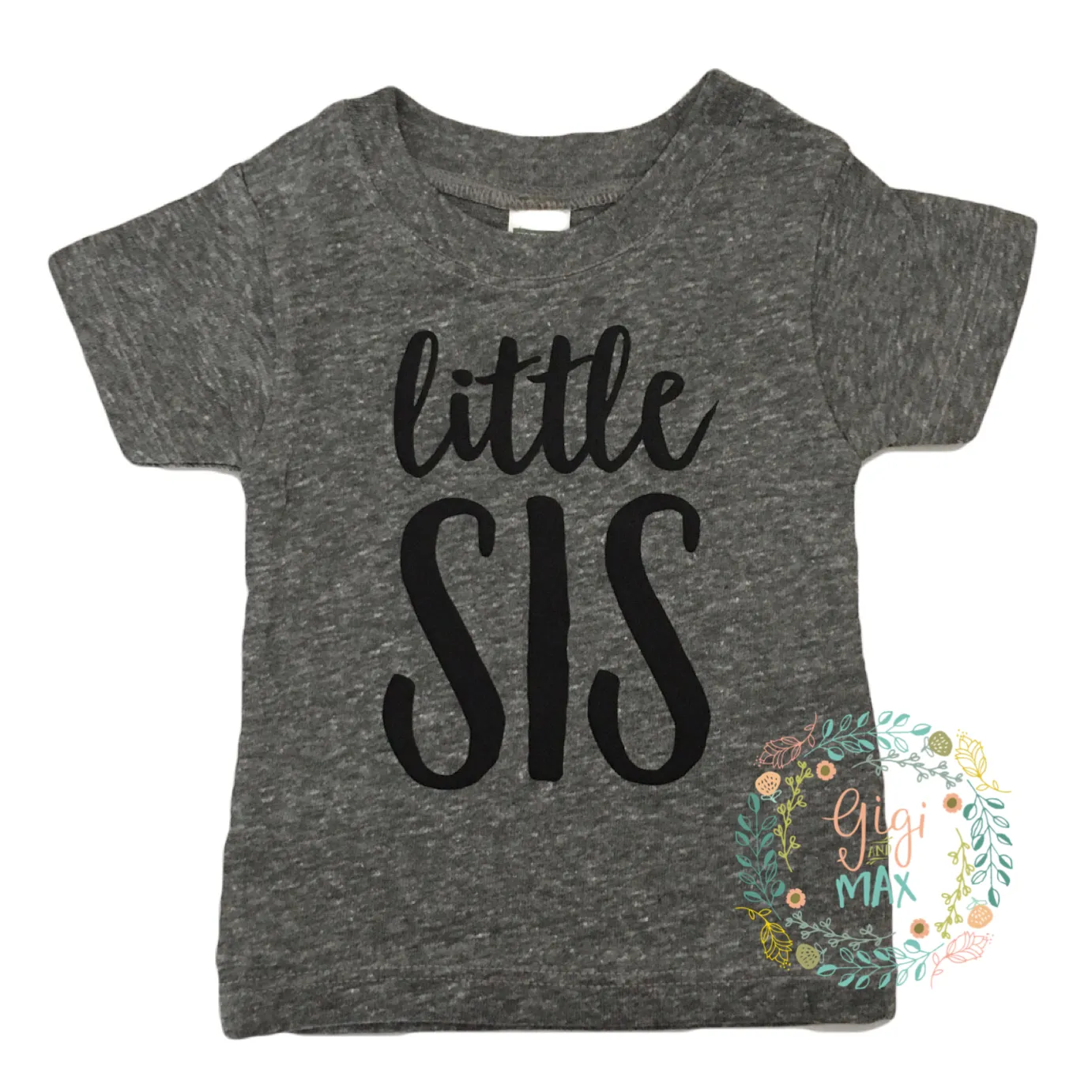 Little SIS Gray Triblend Tee