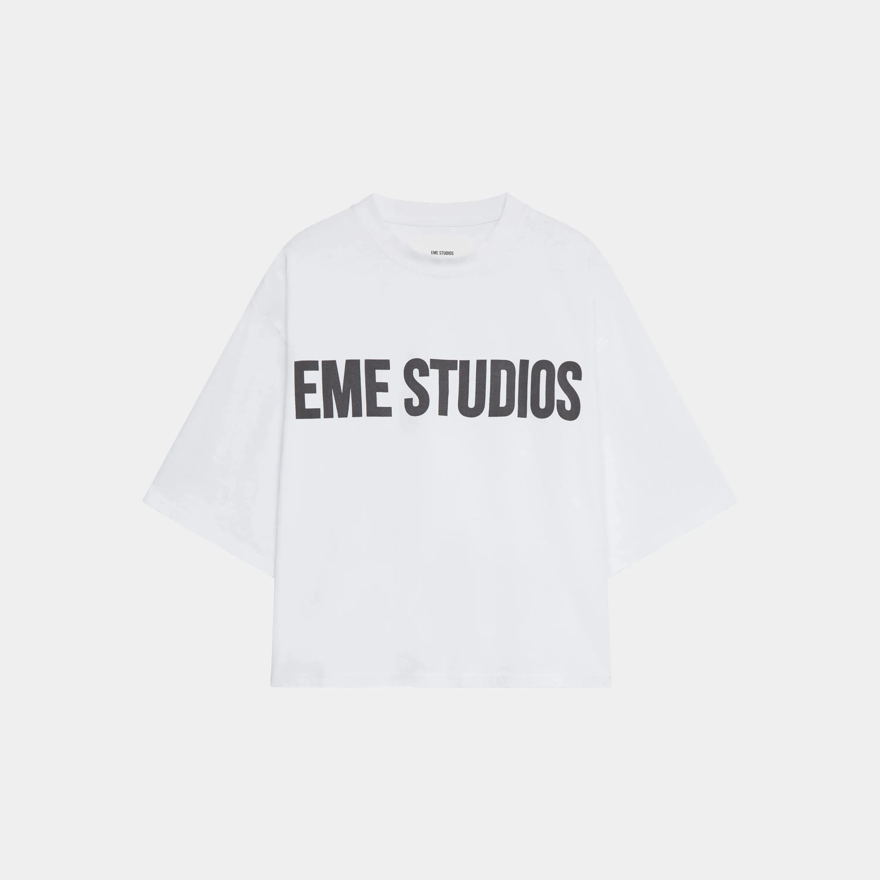 Logo Pearl Cropped Boxy Tee
