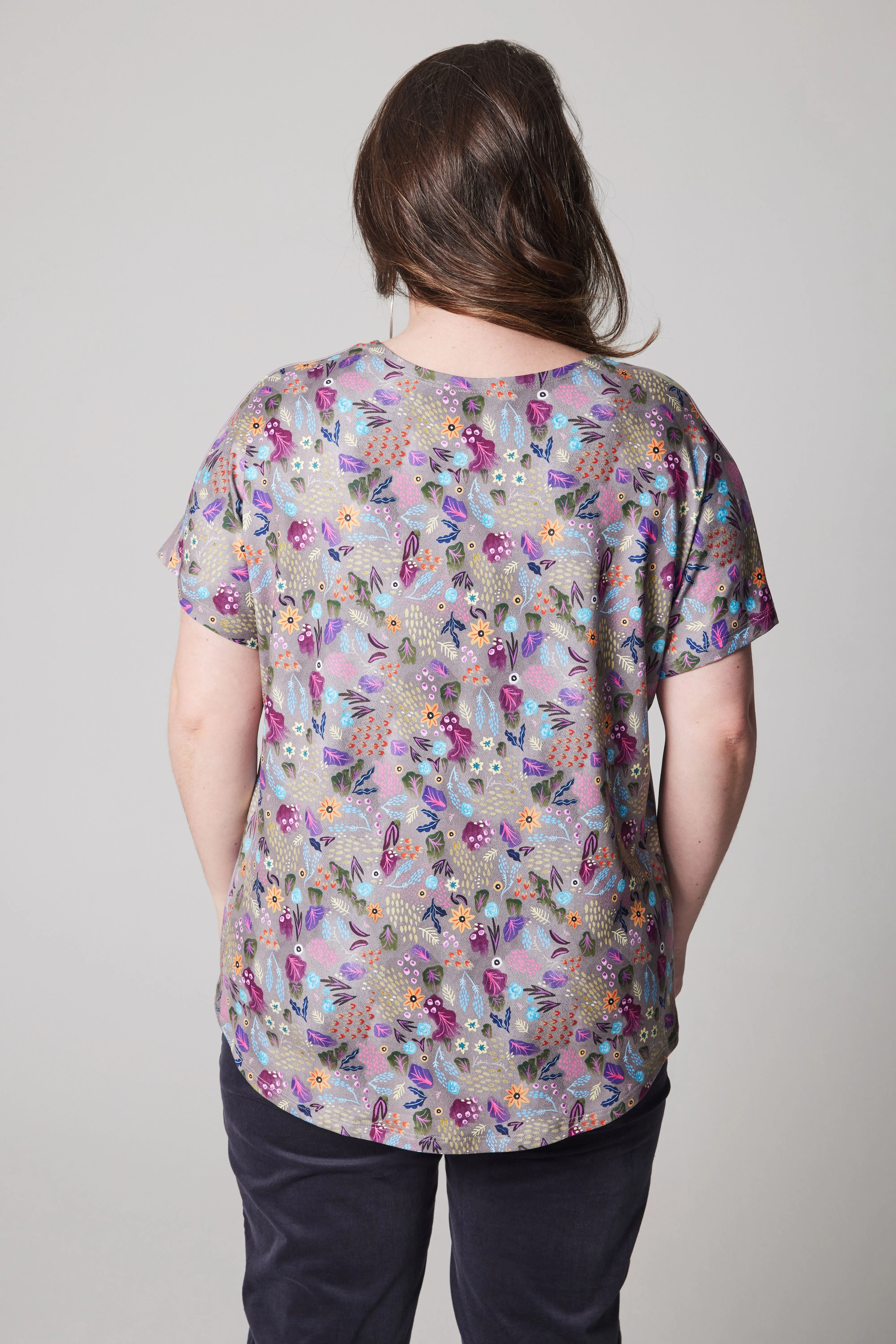 Loose Fit T-shirt - Double Print - Snake Eyes - Forest Floor