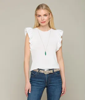 Lucchese Aubree Top :: Cream