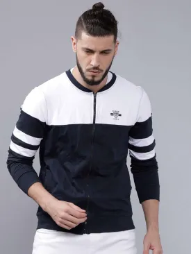 Men Baseball Collar Sweatshirt