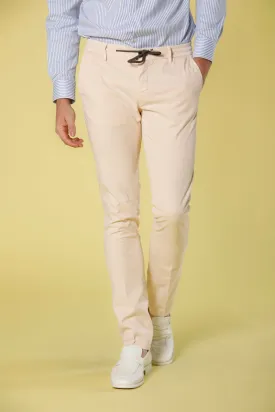 Milano Jogger pantalone chino jogger uomo in cotone e tencel extra slim fit