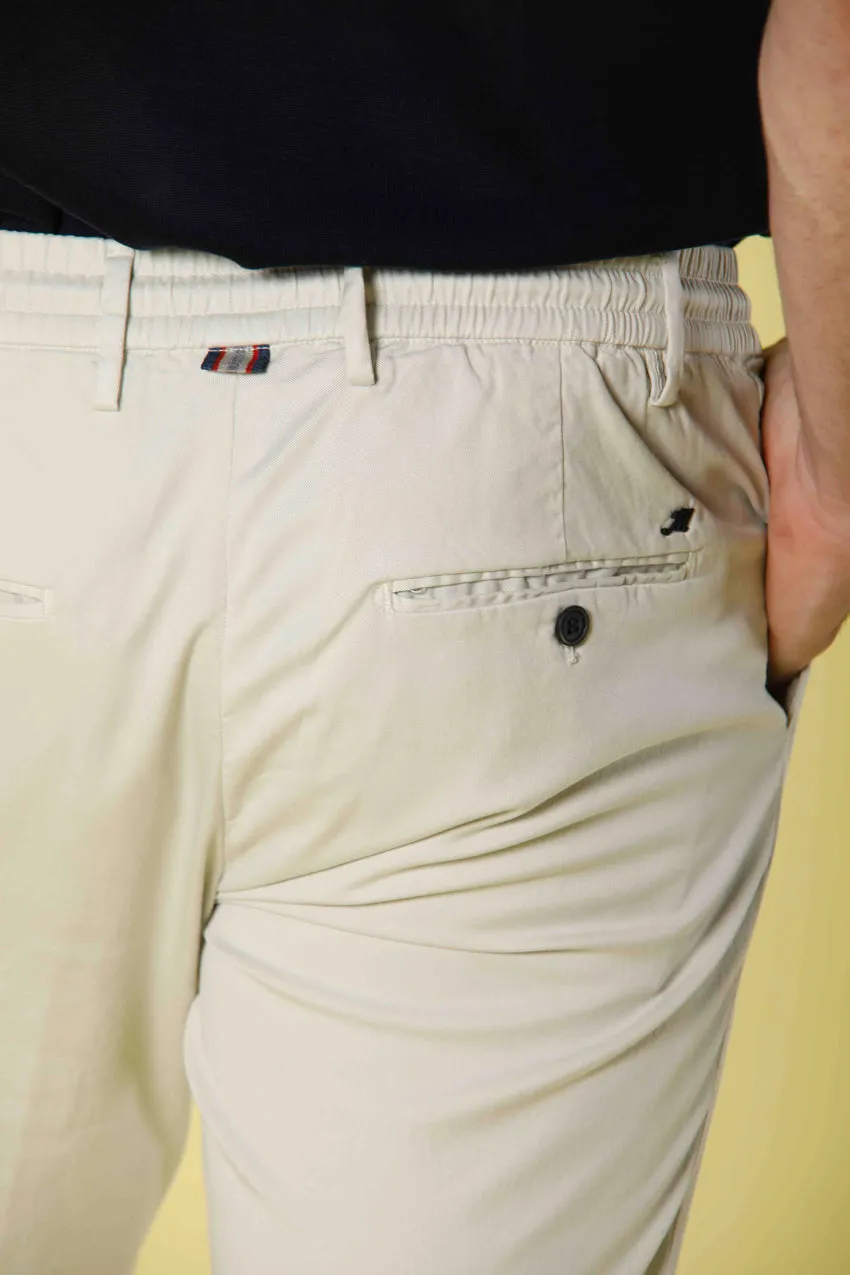 Milano Jogger pantalone chino jogger uomo in cotone e tencel extra slim fit