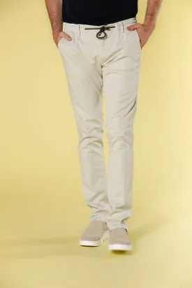 Milano Jogger pantalone chino jogger uomo in cotone e tencel extra slim fit