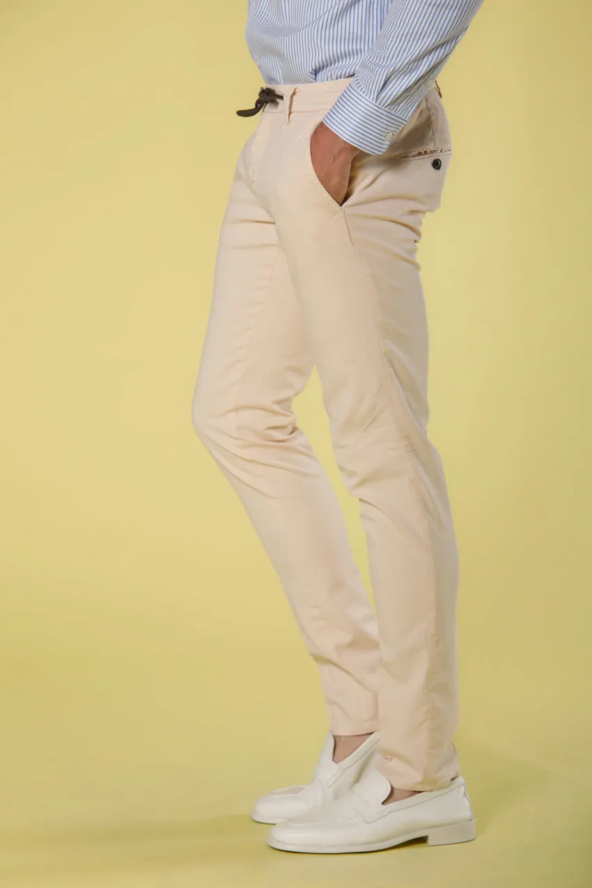 Milano Jogger pantalone chino jogger uomo in cotone e tencel extra slim fit