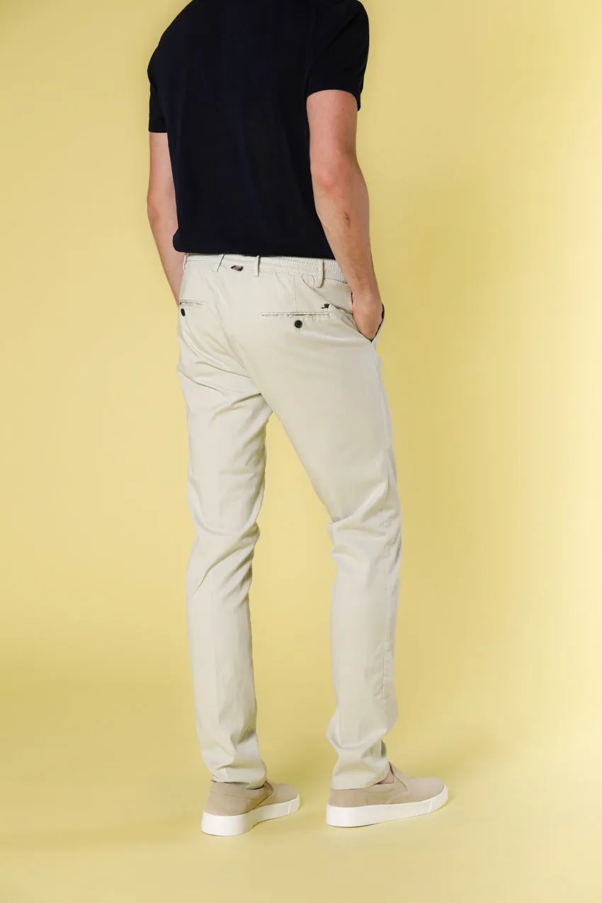 Milano Jogger pantalone chino jogger uomo in cotone e tencel extra slim fit
