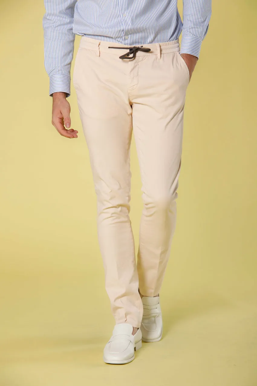 Milano Jogger pantalone chino jogger uomo in cotone e tencel extra slim fit