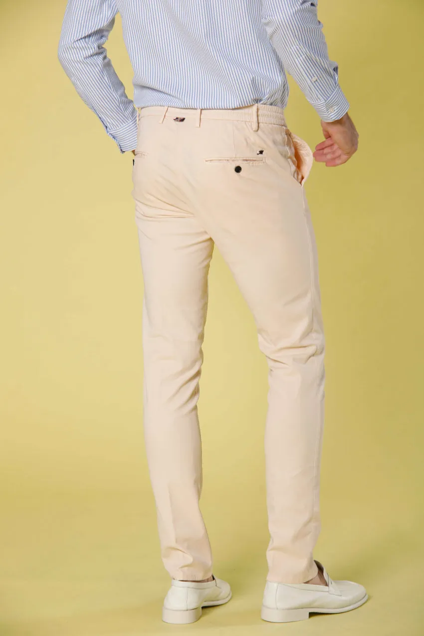Milano Jogger pantalone chino jogger uomo in cotone e tencel extra slim fit