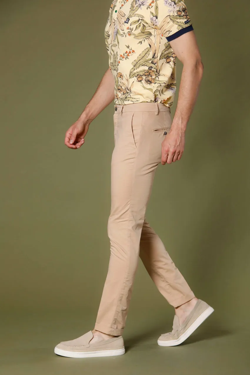 Milano Style pantalone chino uomo in gabardina stretch extra slim fit ①